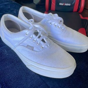 White Mens Vans Size 9 Used